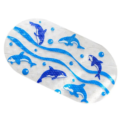 PLAYMATIX – Bunte, rutschfeste PVC-Badematte mit Cartoon-Motiven für mehr Sicherheit bei Kindern 9