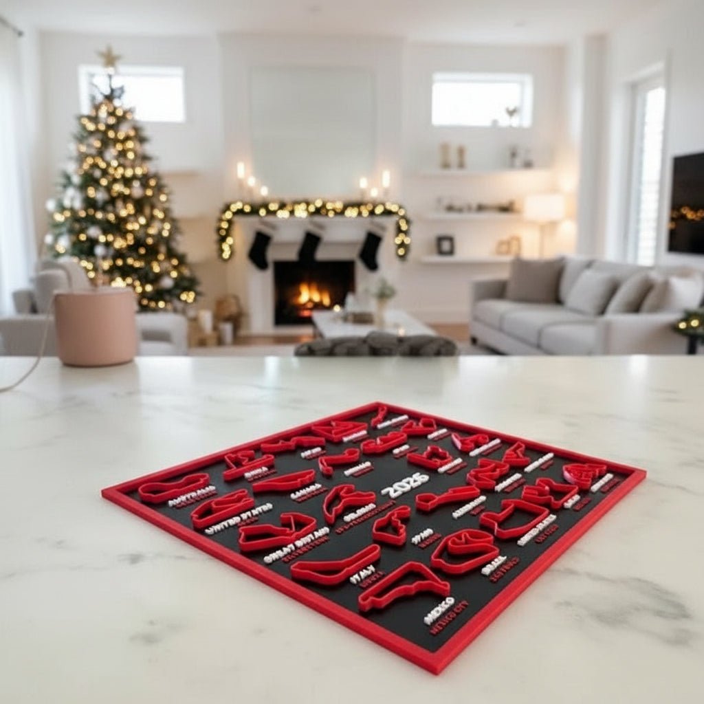 PLA PACE – Umweltfreundlicher, 3D-gedruckter Rennkalender und Display 0