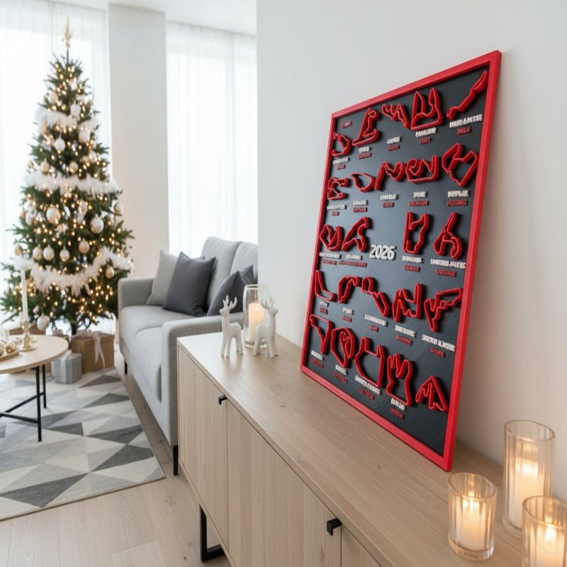 PLA PACE – Umweltfreundlicher, 3D-gedruckter Rennkalender und Display 3