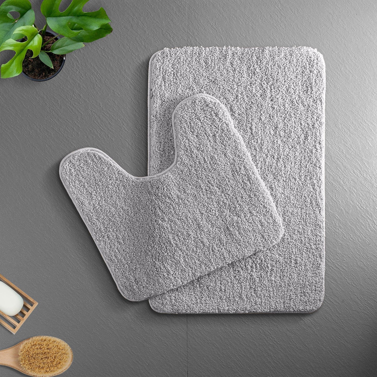 PLUSHDRY – Ultraweiche Mikrofaser-Badematte mit schneller Saugfähigkeit und Rutschfestigkeit 17