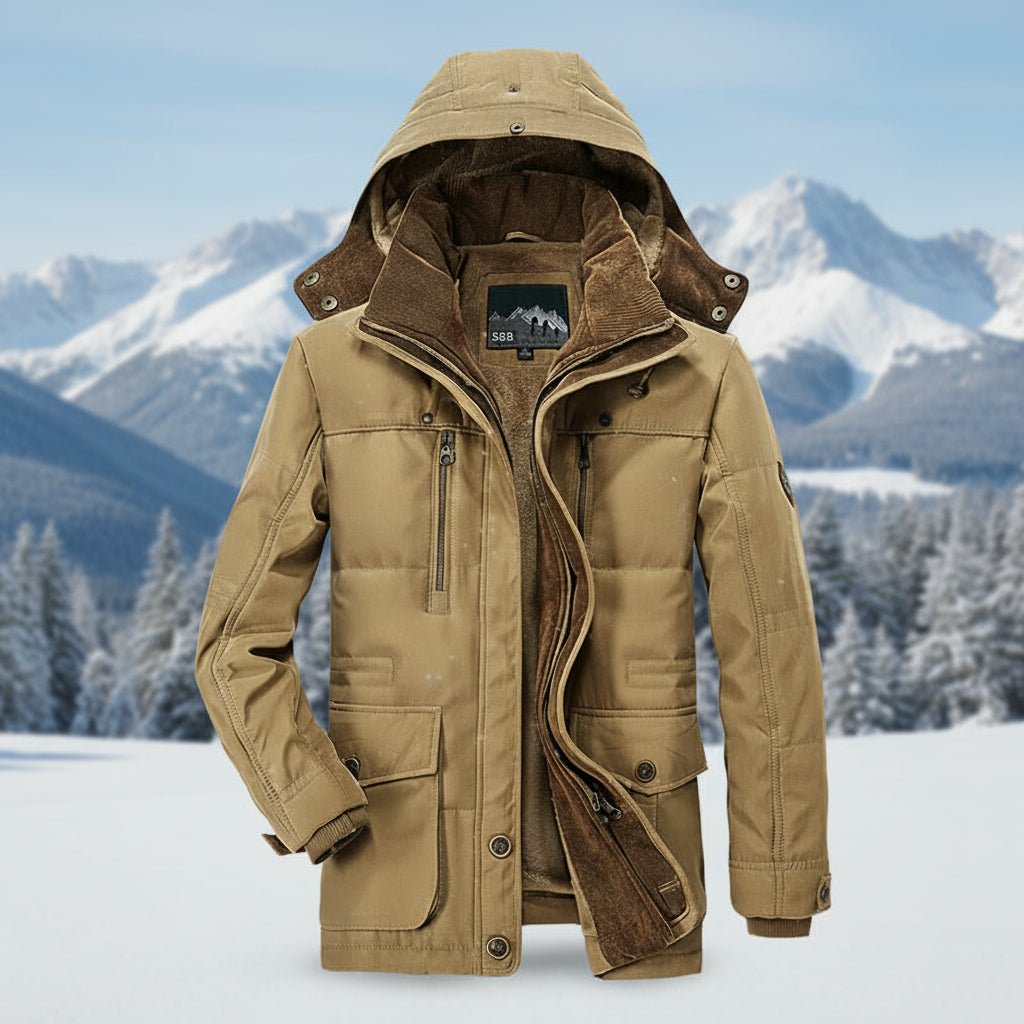POLARON – Umweltfreundliche, isolierte Herren-Winterjacke, regenabweisendes Design 0