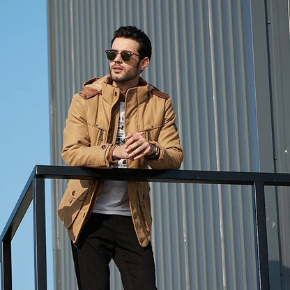 POLARON – Umweltfreundliche, isolierte Herren-Winterjacke, regenabweisendes Design 1