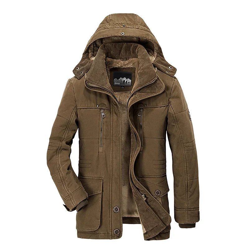 POLARON – Umweltfreundliche, isolierte Herren-Winterjacke, regenabweisendes Design 6