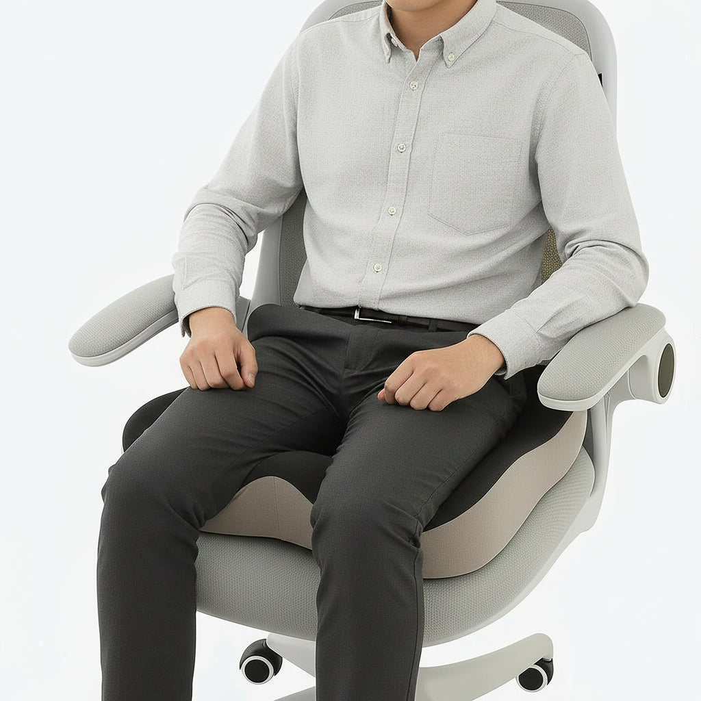 POSTUREPAD – Ergonomisches Bürositzkissen mit konturierter Rückenlehne aus Memory-Schaum 2