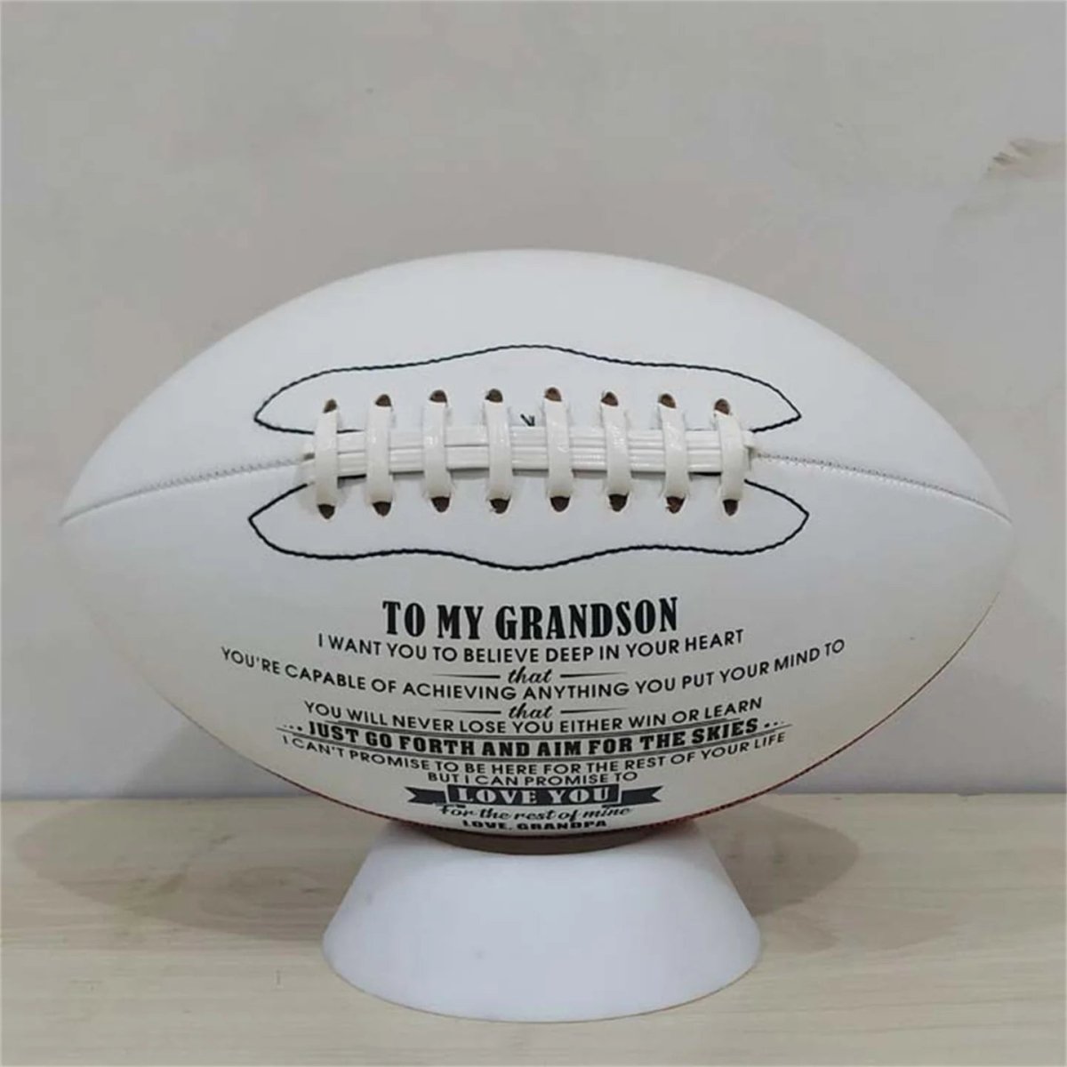 PROGRIP – American Football aus PU-Leder, Größe 9, für Training und Spiel 3