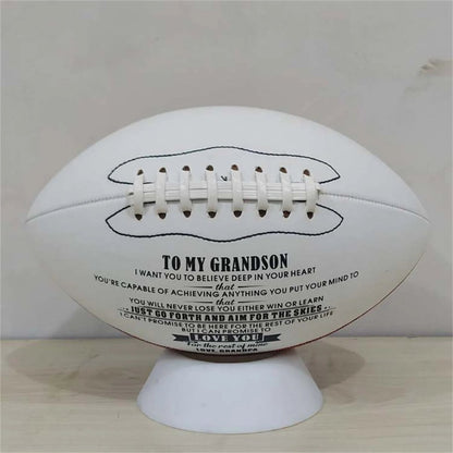 PROGRIP – American Football aus PU-Leder, Größe 9, für Training und Spiel 3