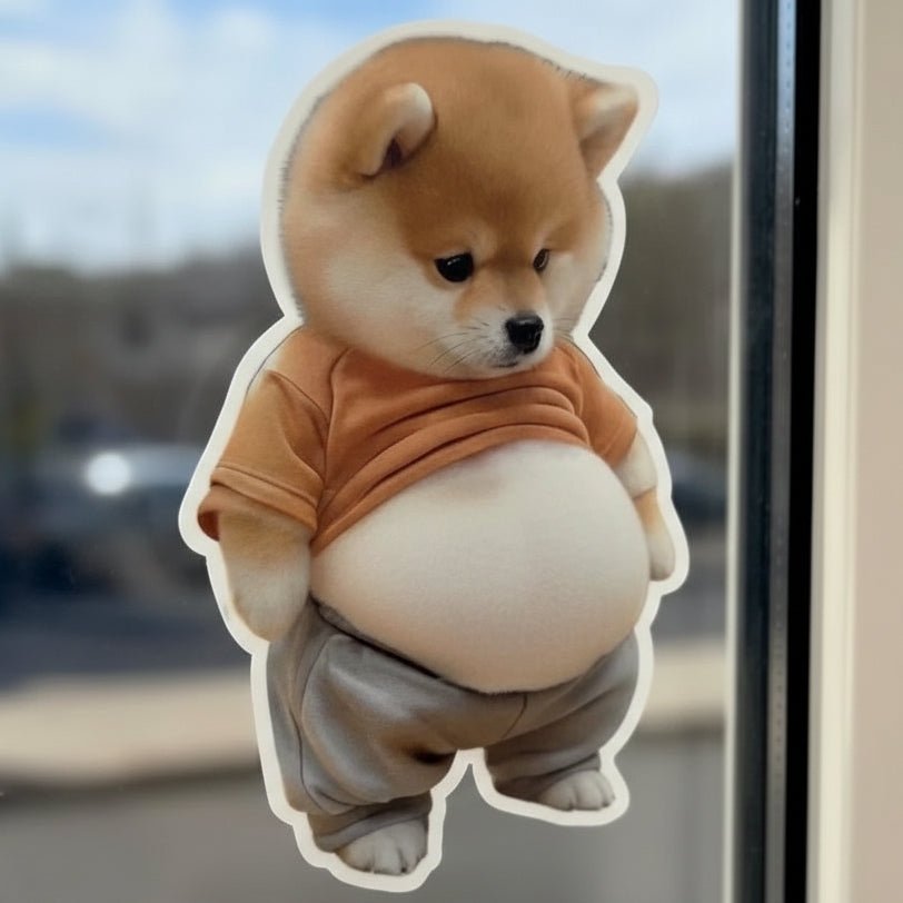 PUPPILO – Niedlicher Shiba-Hund-Silikonaufkleber zum Schutz vor Kratzern und Stößen 0