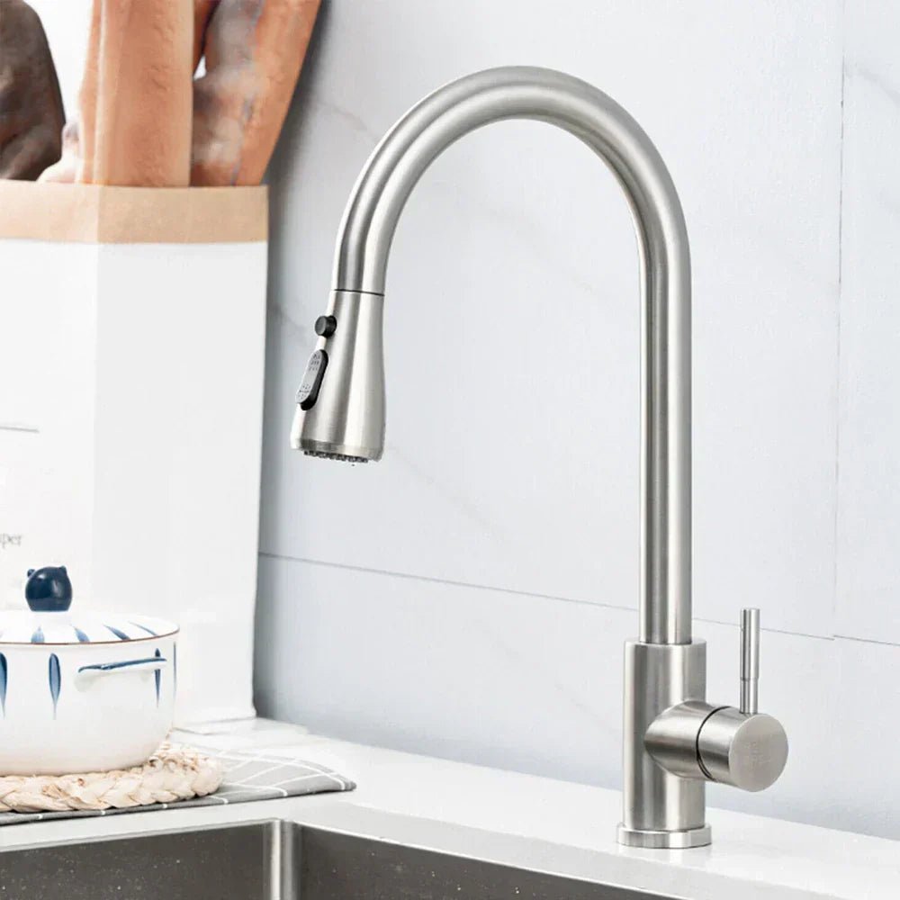 PURESTREAM – Hochbogen-Küchenarmatur mit Ausziehfunktion und modernem, minimalistischem Design 1