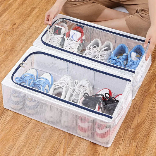 Unbox ClearBox - Stackable shoe box with clear view, ventilation & waterproof protection