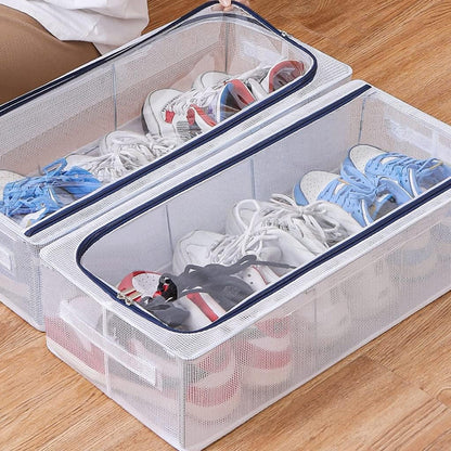 Unbox ClearBox - Stackable shoe box with clear view, ventilation & waterproof protection
