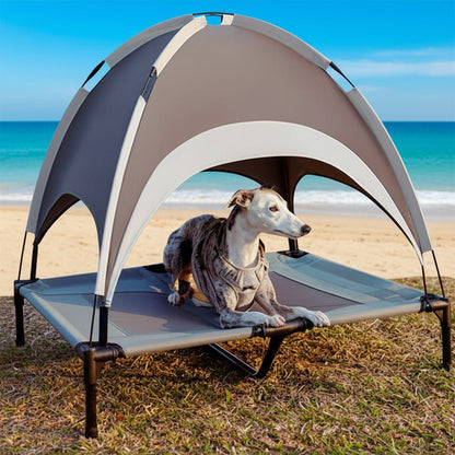 PawAir - Erhöhtes Hundebett mit Kühlmatte und UV-Schutz 8
