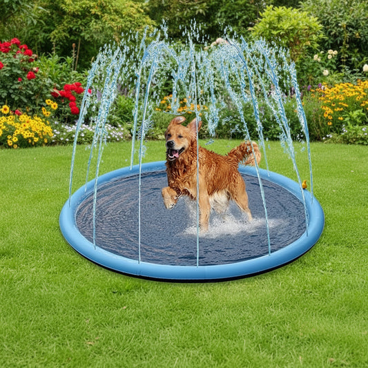 Interaktives Haustier-Splash-Pad mit Wassersprinkler für erfrischenden Sommer-Spaß im Garten oder unterwegs-2