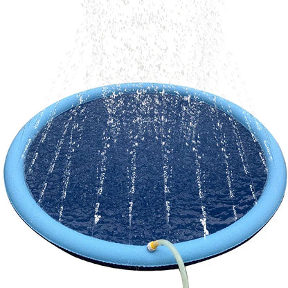Interaktives Haustier-Splash-Pad mit Wassersprinkler für erfrischenden Sommer-Spaß im Garten oder unterwegs-3