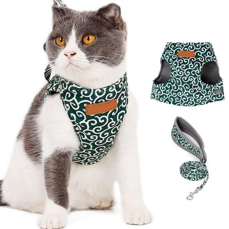 PAWVENTURE – Chaleco arnés para gatos para seguridad y comodidad