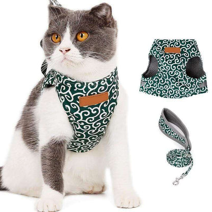 PAWVENTURE – Chaleco arnés para gatos para seguridad y comodidad