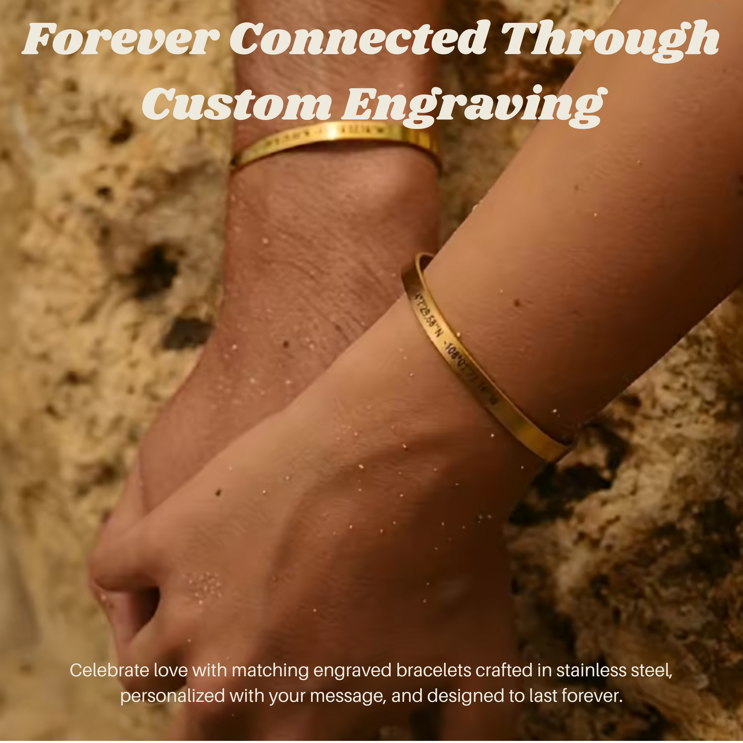 LIVAREL – Stainless Steel Bracelet with Engraving for Individual Elegance
