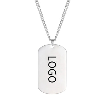 TAGNERO – Stainless Steel Dog Chain with Engraving for Men