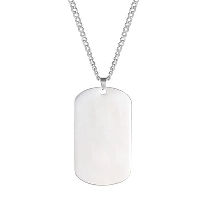 TAGNERO – Stainless Steel Dog Chain with Engraving for Men