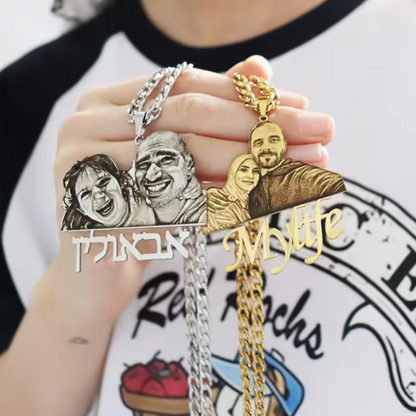 PHOTERA – Stainless Steel Necklace with Customizable Photo Pendant