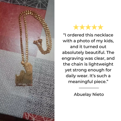 PHOTERA – Stainless Steel Necklace with Customizable Photo Pendant