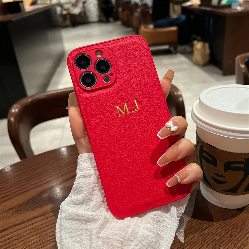 CASEVION – Personalized Leather Case for iPhone 11–17 Pro Max