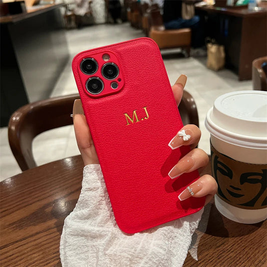CASEVION – Personalized Leather Case for iPhone 11–17 Pro Max