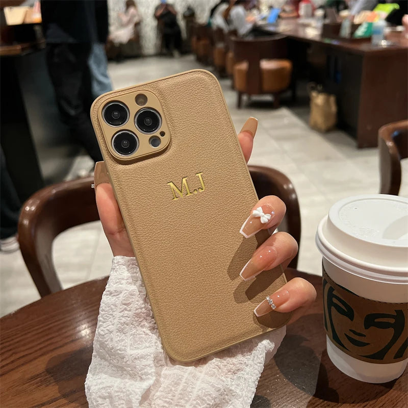 CASEVION – Personalized Leather Case for iPhone 11–17 Pro Max