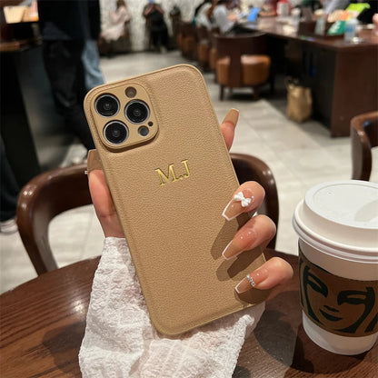 CASEVION – Personalized Leather Case for iPhone 11–17 Pro Max