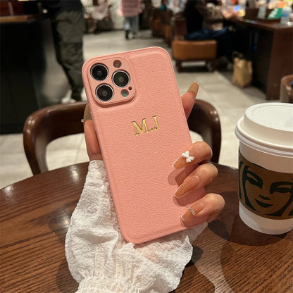 CASEVION – Personalized Leather Case for iPhone 11–17 Pro Max