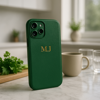 CASEVION – Personalized Leather Case for iPhone 11–17 Pro Max