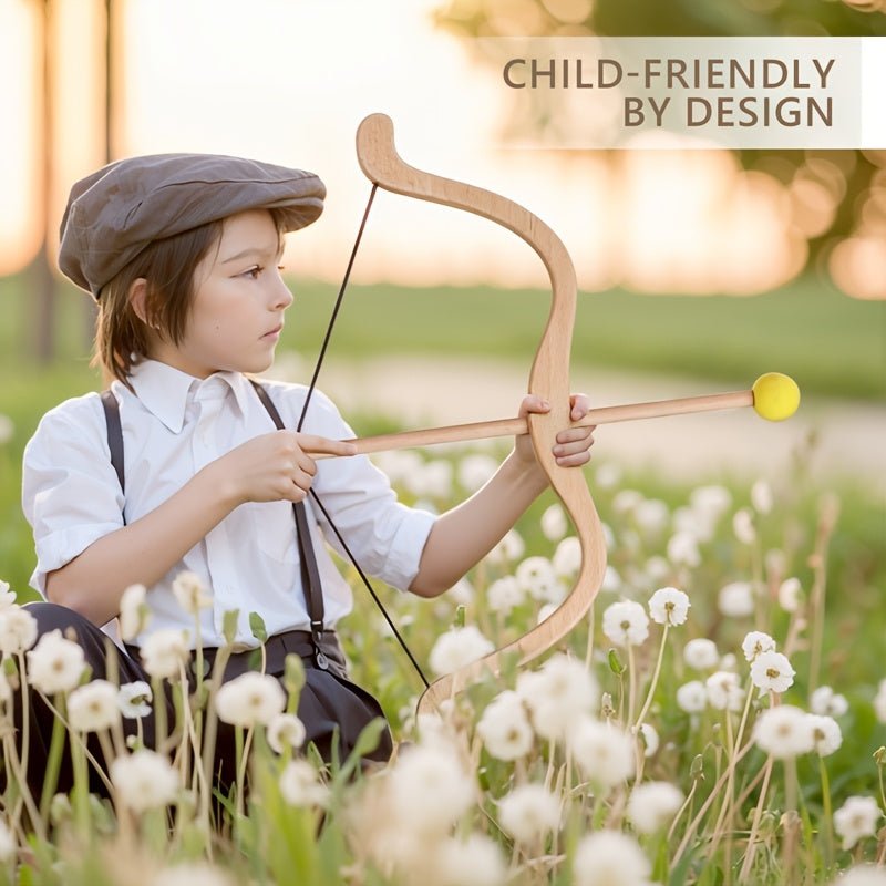 Pfeil- und Bogen-Set für Kinder - Fördert Kreativität & Motorik, Sicheres Design aus Naturholz 2