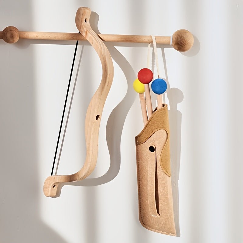 Pfeil- und Bogen-Set für Kinder - Fördert Kreativität & Motorik, Sicheres Design aus Naturholz 3