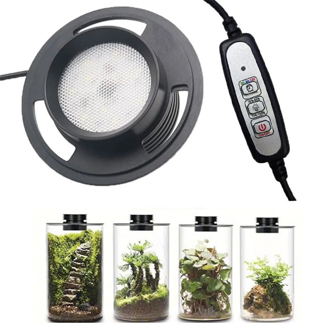 Pflanzenlampe LED Vollspektrum mit Timer und USB-Anschluss für Terrarien 0