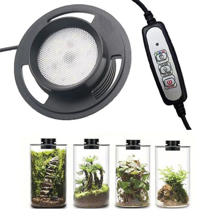 Pflanzenlampe LED Vollspektrum mit Timer und USB-Anschluss für Terrarien 0