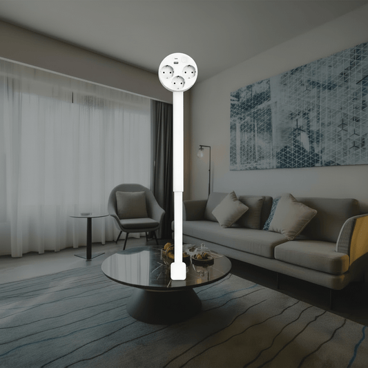 POWERREACH – Enchufe extensible con USB y rotación de 180°