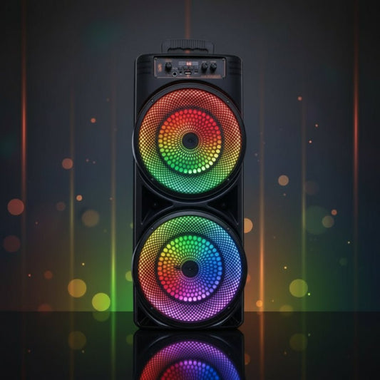 PARTYBOOM – 6000W Bluetooth speaker system with powerful bass & microphone
