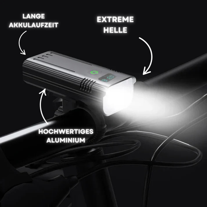 LuminoRide Power Beam – LED Fietslamp met 5000 Lumen voor maximale veiligheid bij nachtelijke ritten