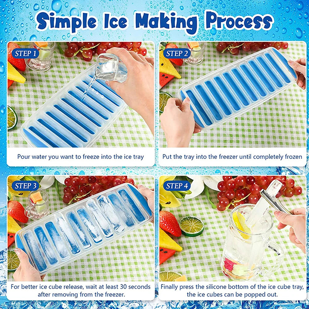Praktische Silikon Eiswürfelform – Pop-Out Eiswürfel Für Wasserflaschen, BPA-frei 2
