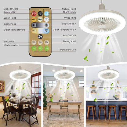 Praktischer Deckenventilator Mit Licht Und Fernbedienung - Erfrischende Brise Für Jeden Raum 1