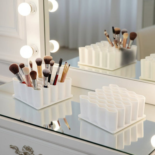 Praktischer Make-up Organizer mit Wabenstruktur für Kosmetik und Pflegeprodukte 0