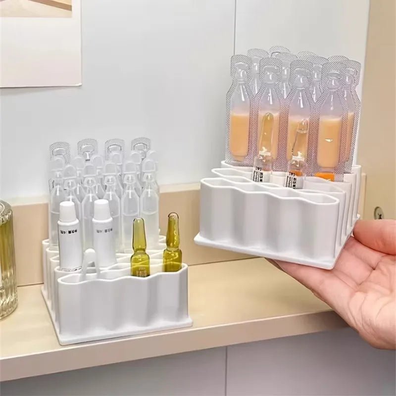 Praktischer Make-up Organizer mit Wabenstruktur für Kosmetik und Pflegeprodukte 4