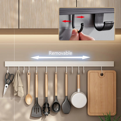 Praktischer Wand-Hakenhalter für Küchenutensilien - Ohne Bohren, Platzsparend, Robuste Konstruktion 1