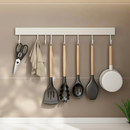 Praktischer Wand-Hakenhalter für Küchenutensilien - Ohne Bohren, Platzsparend, Robuste Konstruktion 12