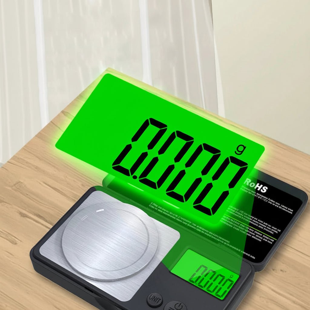 Präzise Digitale Küchenwaage - Mini Digitalwaage 100g mit Edelstahloberfläche für Exakte Messungen 1