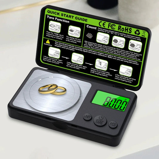 Präzise Digitale Küchenwaage - Mini Digitalwaage 100g mit Edelstahloberfläche für Exakte Messungen 4