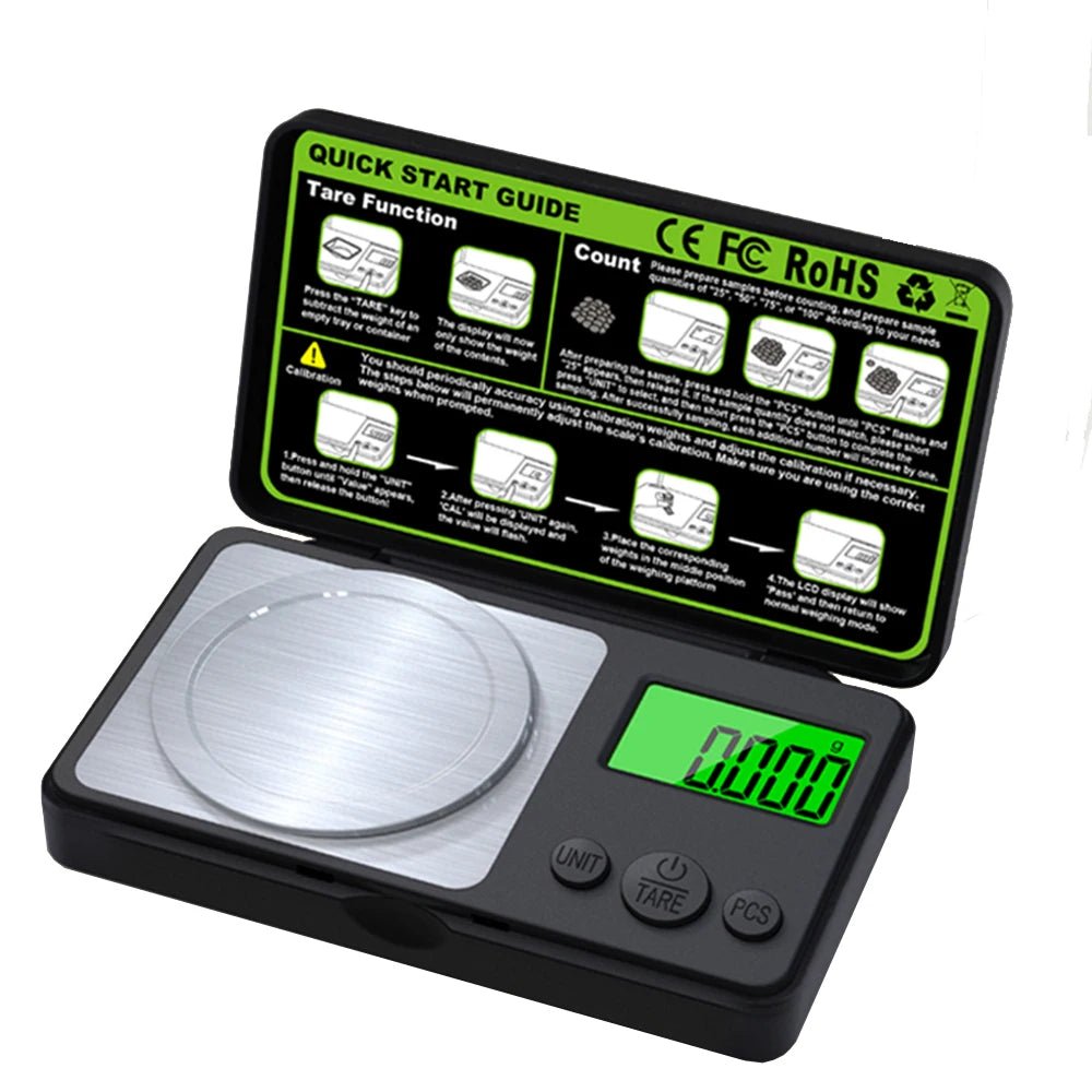 Präzise Digitale Küchenwaage - Mini Digitalwaage 100g mit Edelstahloberfläche für Exakte Messungen 6