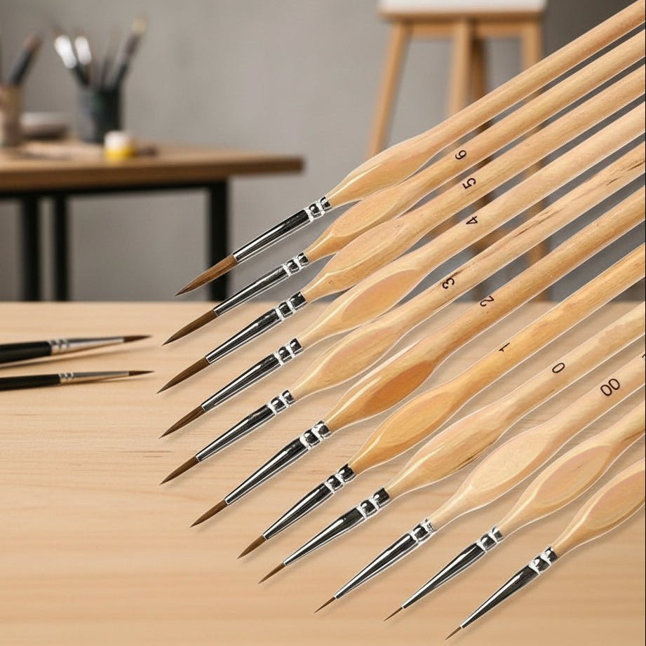 Präzisionspinsel Set für Detaillierte Malerei - Ergonomisch & Langlebig 1