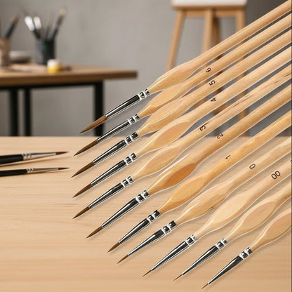 Präzisionspinsel Set für Detaillierte Malerei - Ergonomisch & Langlebig 1