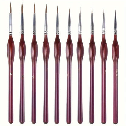 Präzisionspinsel Set für Detaillierte Malerei - Ergonomisch & Langlebig 2