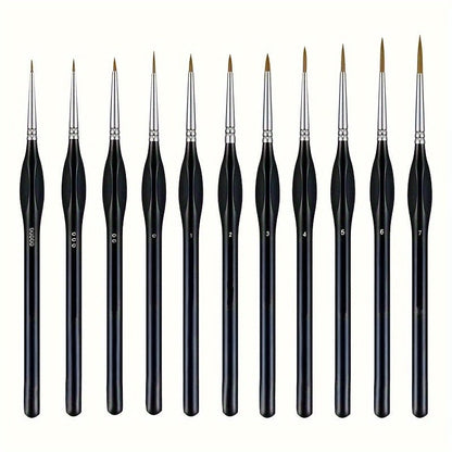 Präzisionspinsel Set für Detaillierte Malerei - Ergonomisch & Langlebig 4